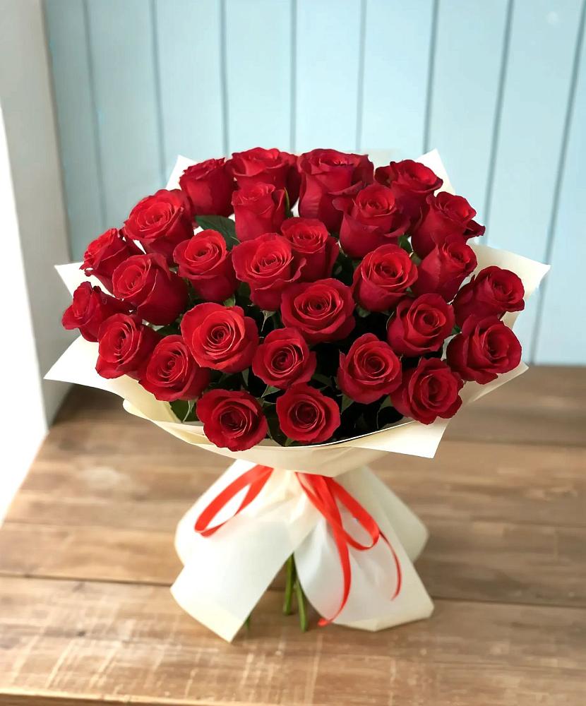 Букет 29 Красных роз в Першутино