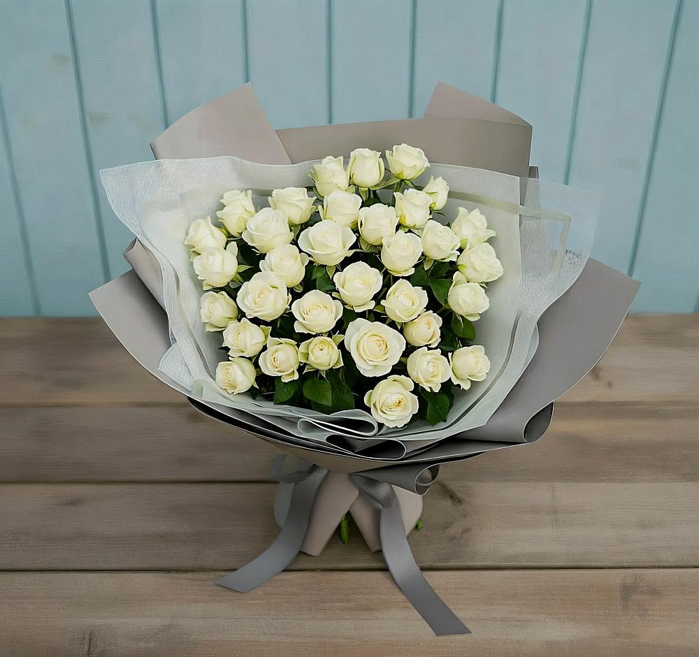 Букет Белоснежная нежность в Першутино
