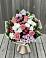 Букет цветов из: Альстромерии, Гвоздики, Розы и Хризантемы в Першутино
