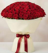 Букет 101 Красная роза Милано в Першутино