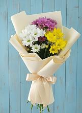 Букет цветов из:  Хризантемы в Першутино