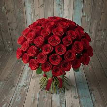 Букет 55 Красных роз Фридом #REPLACE_PRED# Першутино