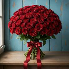 Букет Красные розы Блэк Меджик в Першутино