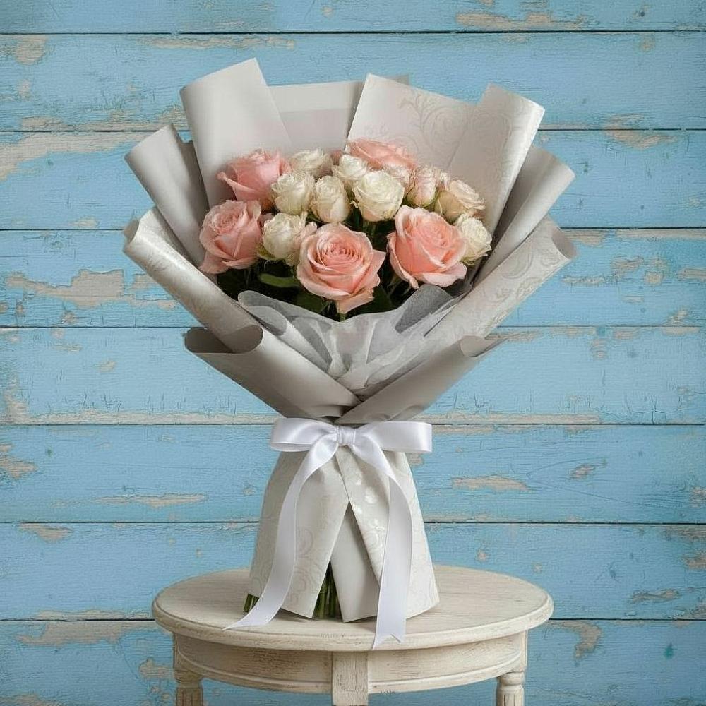 Букет цветов из: Розы в Першутино