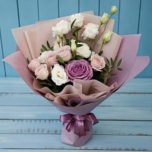 Букет цветов из:  Розы и Лизиантусы в Першутино