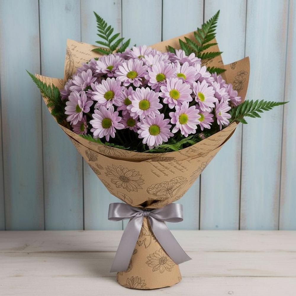 Букет цветов из: Хризантемы в Першутино