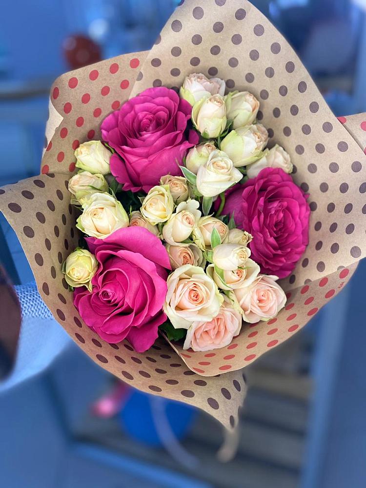 Букет цветов из: Розы в Першутино