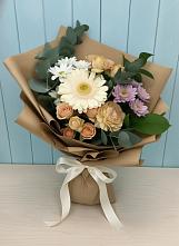 Букет цветов из:  Герберы и Хризантемы в Першутино