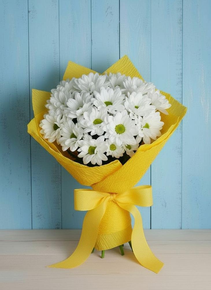 Букет цветов из: Хризантемы в Першутино