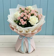 Букет цветов из:  Розы в Першутино