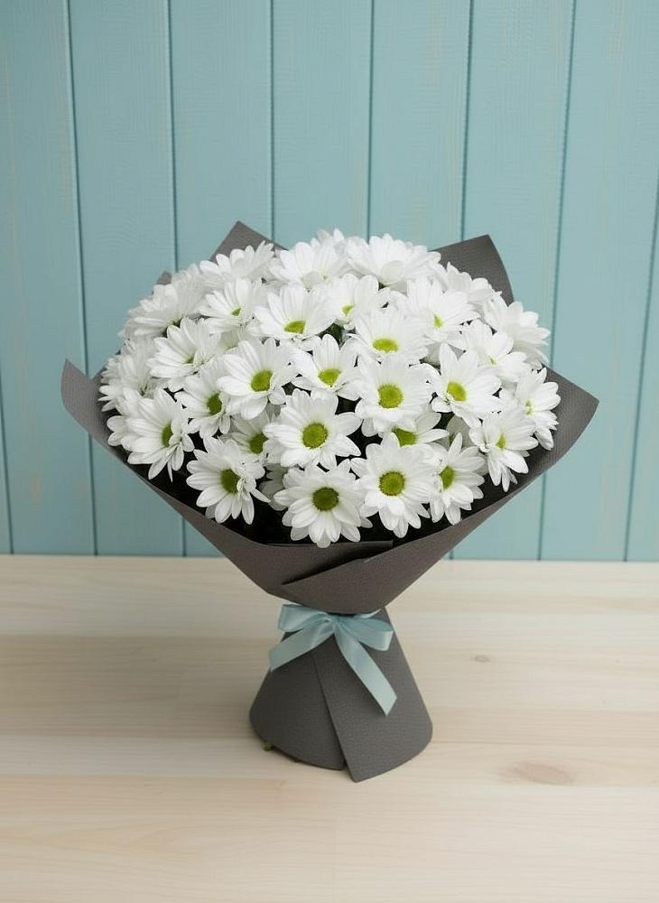 Букет цветов из: Хризантемы в Першутино