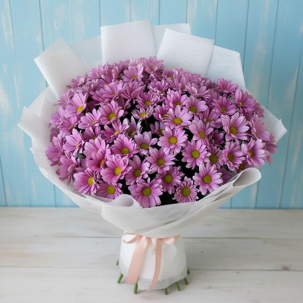 Букет цветов из: Хризантемы в Першутино
