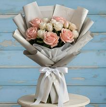 Букет цветов из:  Розы в Першутино