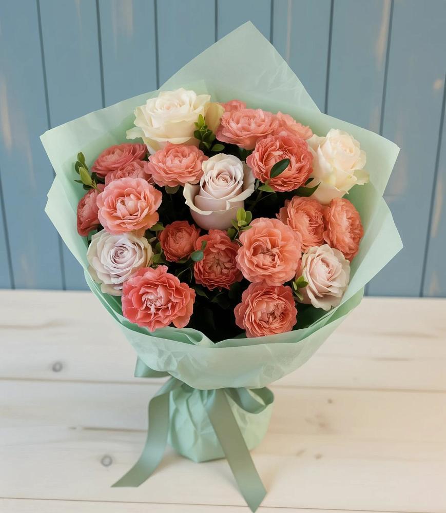 Букет цветов из: Розы в Першутино