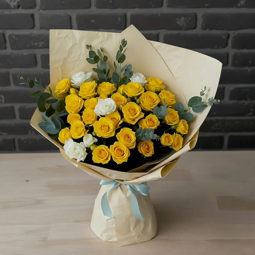 Букет цветов из: Розы в Першутино