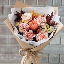 Букет цветов из:  Гвоздики, Хризантемы и Розы в Першутино