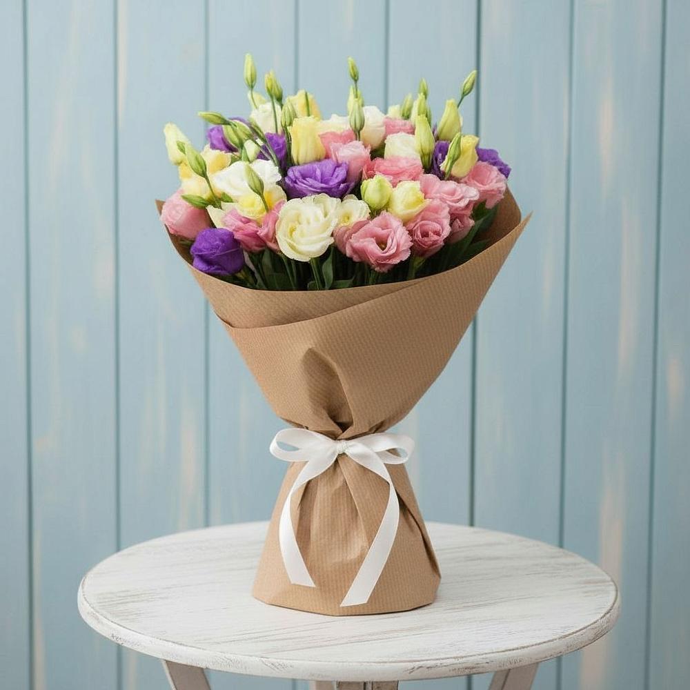 Букет цветов из: Лизиантусы в Першутино