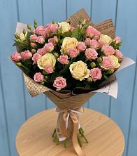 Букет цветов из:  Розы в Першутино