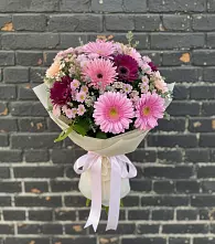 Букет цветов из:  Герберы и Хризантемы #REPLACE_PRED# Першутино