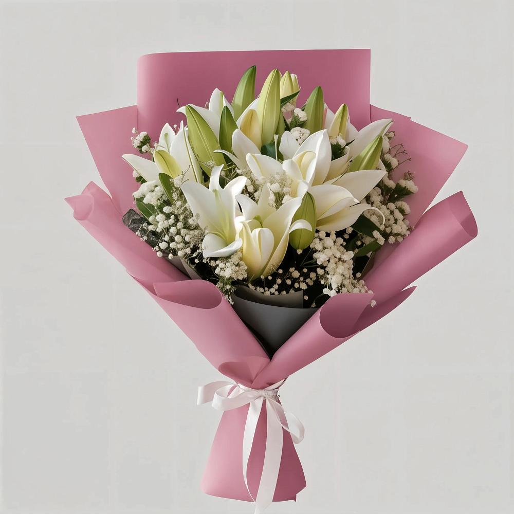 Букет цветов из: Лилии в Першутино