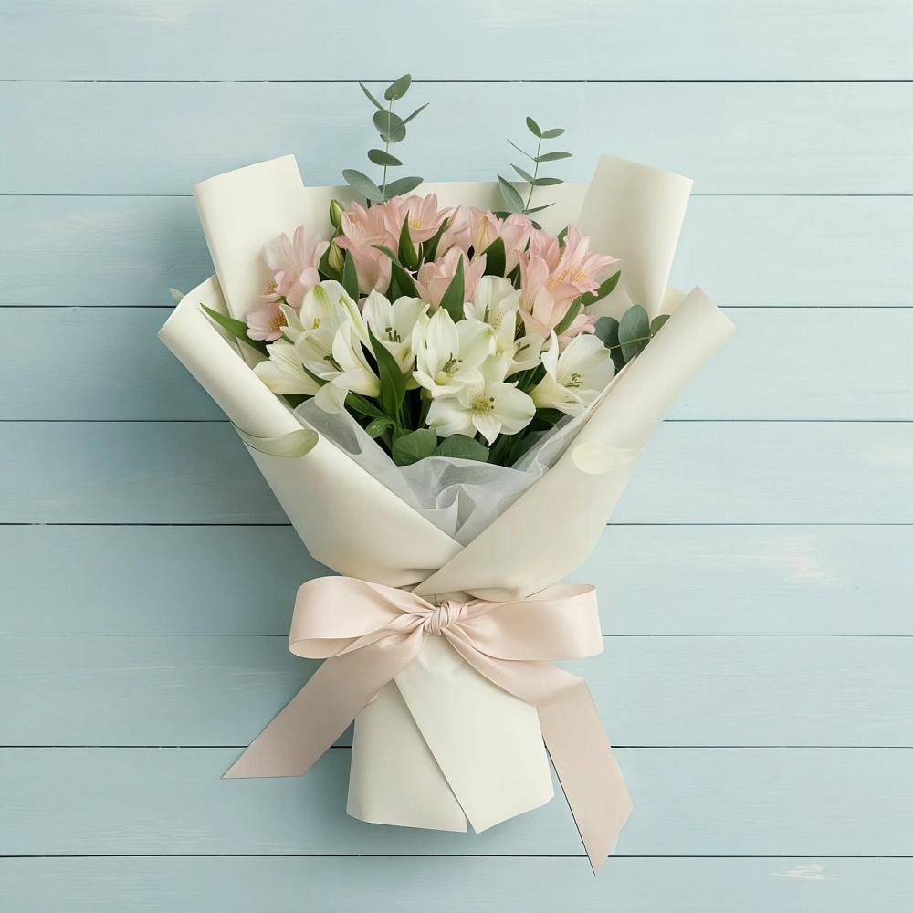 Букет цветов из: Альстромерии в Першутино