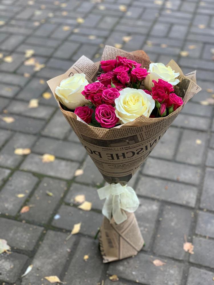 Букет цветов из: Розы в Першутино