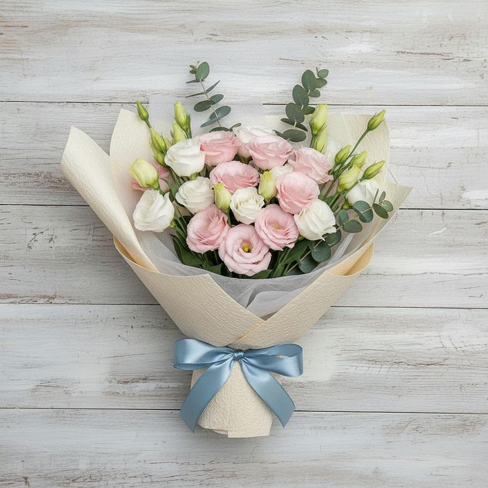 Букет цветов из: Лизиантусы в Першутино